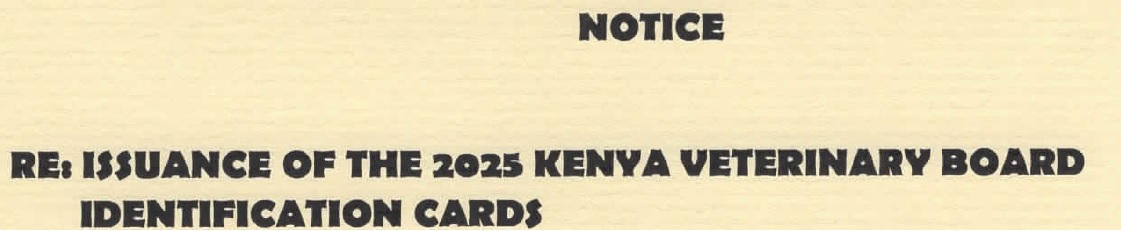 Issuance of 2025 Cards