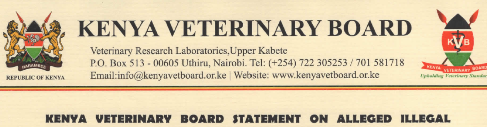 Board statement on alleged illegal veterinary practice by an unregistered person
