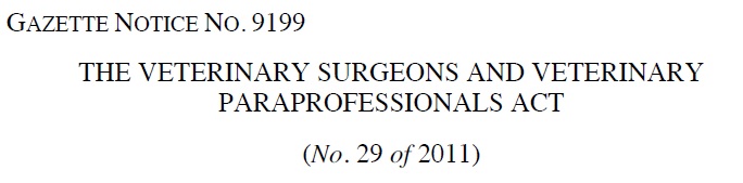 Suspension of Veterinary Surgeon