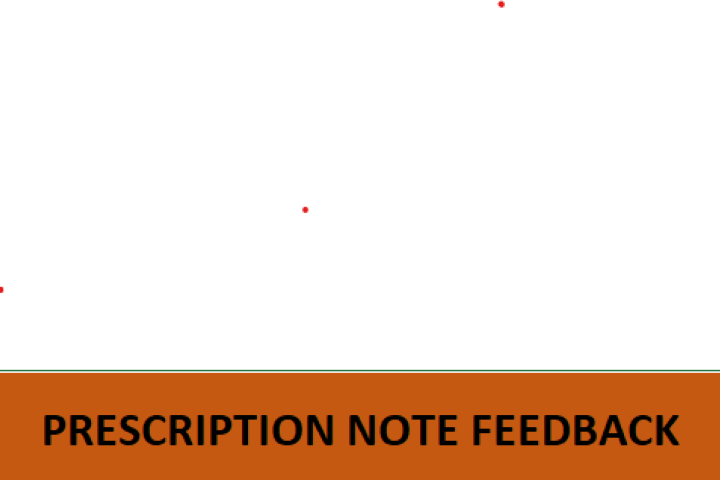 PRESCRIPTION NOTE FEEDBACK